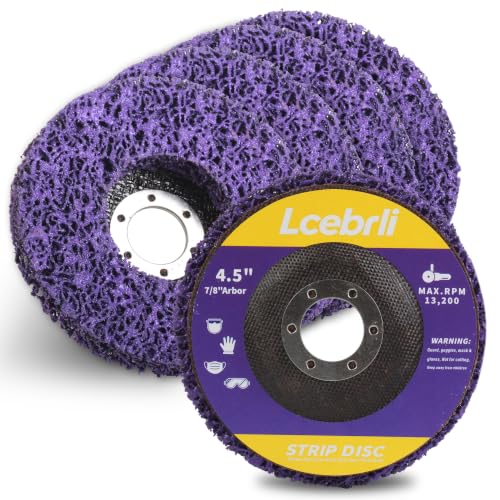 5 Pack 4-1/2"x7/8" Strip Discs – Rust & Paint Remover Wheel - size: 4-1/2" x7/8''