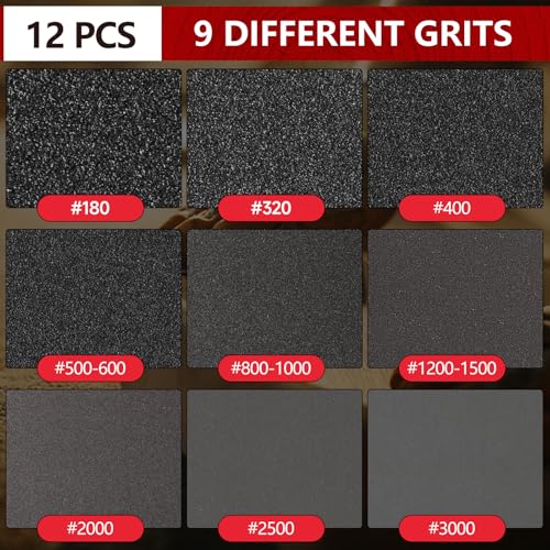 Shinboc 12 PCS 6 Inch Sanding Sponge 2500 Grit, Bowling Ball Sanding Pads - color: 2500grit, size: 6 Inch 12Pcs