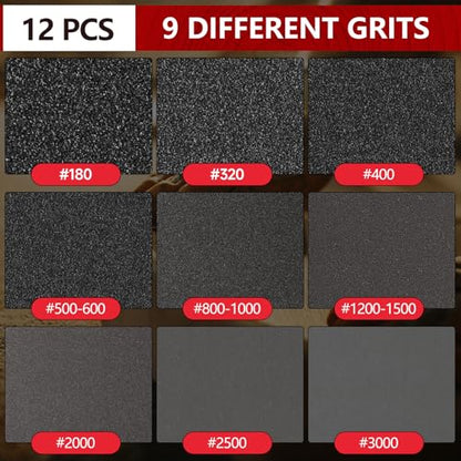 Shinboc 12 PCS 6 Inch Sanding Sponge 1200 Grit, Bowling Ball Sanding Pads - color: 1200grit, size: 6 Inch 12Pcs