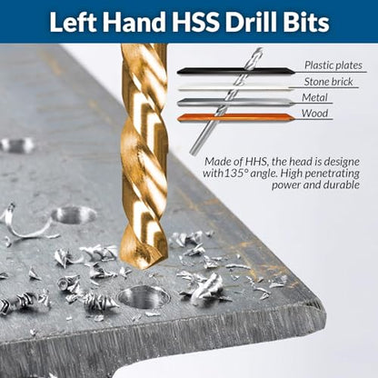 39Pcs Bolt Extractor Set and Drill Bit Kit - color: 39-pc