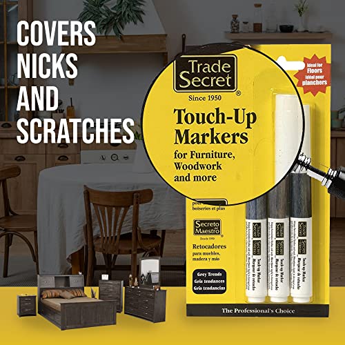 Trio Furniture Touch-Up Markers, Wood Scratch Repair Paint Pen, Grey Trends - color: Grey