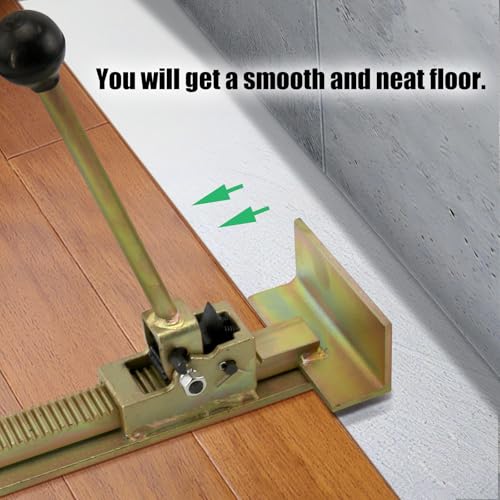 CNQLIS 2PCS Hardwood Flooring Jacks, Positioning Tool for Laminate - color: Brass