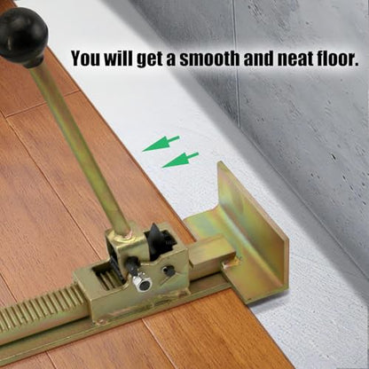 CNQLIS 2PCS Hardwood Flooring Jacks, Positioning Tool for Laminate - color: Brass