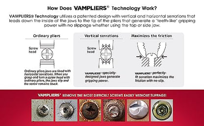 VAMPLIERS 4-PC Stripped Screw Extractor Pliers Set Tool Pouch Made in Japan - style: 4-PC Pliers Set + Tool Pouch
