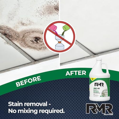 RMR-86 Instant Mold and Mildew Stain Remover Spray - Scrub Free Formula, 1 Gallon - size: 128 Fl Oz (Pack of 1)