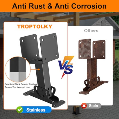 4x4 1Pcs Heavy Duty Adjustable Angle Pergola Brackets Kit - color: D, size: 1pcs