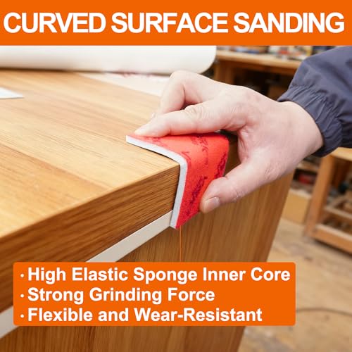 28 Pcs 800-1000 Grit Sanding Sponge Soft Foam Hand Sanding Blocks - style: 800-1000 Grit 28PCS