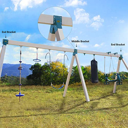 BETOOLL Swing Set Bracket with All Mounting Hardware Middle Bracket - style: Middle Bracket(Green)