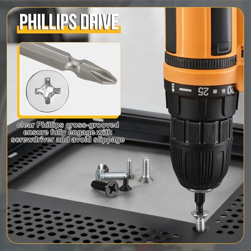 DTGN #8-32x5/8 Phillips Flat Head Machine Screw 304 Silver 30pcs - color: Silver, size: #8-32x5/8"