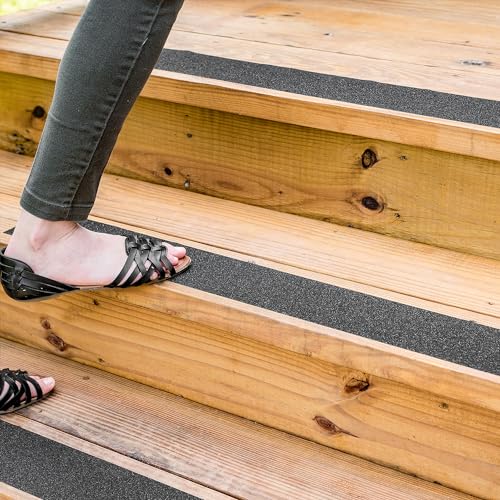 ELK Anti-Slip Tape 80 Grit Wide Traction - Premium All-Weather Safety Solution for Indoor and Outdoor Use - 4" x 33ft Roll with 3X Stronger Adhesion