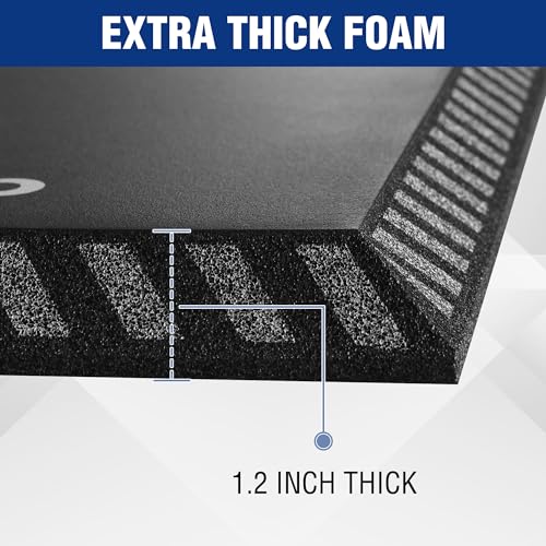 WORKPRO Extra Thick Kneeling Pad, Soft NBR Foam Knee Cushioning for Knees - color: Black