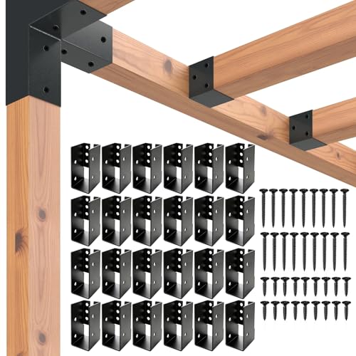 24Pcs Concealed Joist Hangers 2" x 4" - size: 2"x4" Parallel