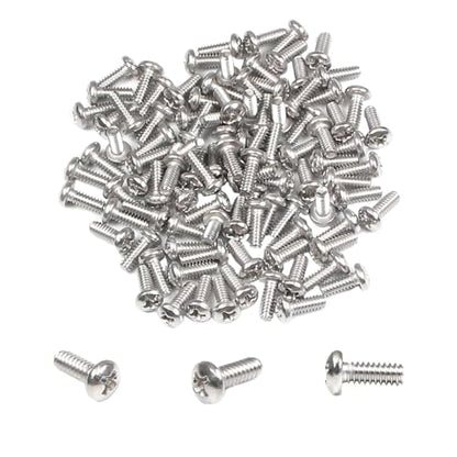 100PCS #6-32 x 3/8" Machine Screws, Phillips Pan Head, 304 Stainless Steel - size: 6#-32 x 3/8"