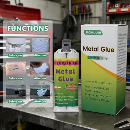 Metal Repair Glue,Heavy Duty Repair for Metal, Plastic, Wood, Steel. 3 pcs
