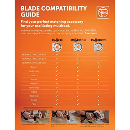 Fein Combo Starlock Mini Cut Saw Blade Set, 3-Piece