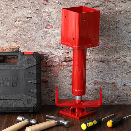 Zonon 2 Pack 4x4 Adjustable Screw Jack Post, 14.5" - 20.5" Height Range