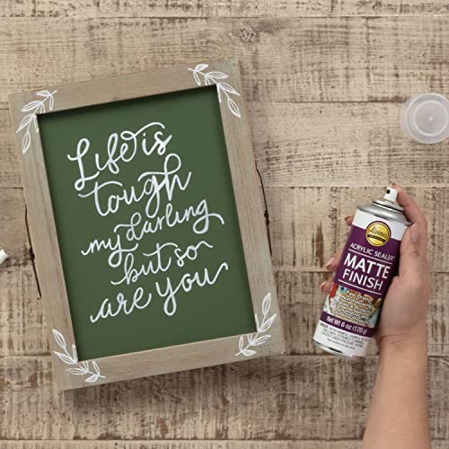 Aleene's Spray Acrylic Sealer, Matte Clear Finish, 6 oz - color: Clear - Matte
