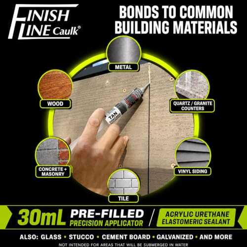 30mL Pre-Filled Precision Caulk Applicator Tan, 1-Pack - color: Tan