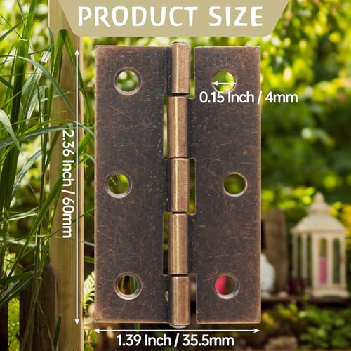 Murtenze 2.5 Inch Door Hinge, Copper, 6 Pack - color: Copper, size: 2.5 Inch - 6PCS