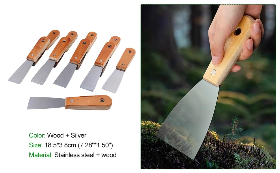 10PCS 4inch Drywall Taping Tools Set Puttyknife Flexible Scraper (1.5inch)