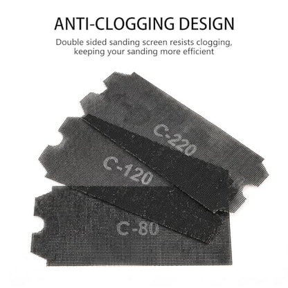 18PCS Drywall Sanding Screen Mesh Sandpaper Grit 60 80 120 180 220 320 - size: 60 80 120 180 220 320Grit-18pcs