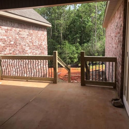 HZIU 61 Pack 32.25" Deck Balusters with Screws ，Iron Deck Railing - size: 32.25 Inch