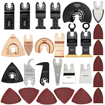 118PC Oscillating Tool Blades, Oscillating Multitool Saw Blades Accessories Kit - size: Assorted Oscillating Tool Accessory Kit