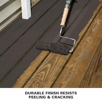 KILZ Over Armor Textured Solid Coating Resurfacer, Hickory Bark 1 Gallon - color: Hickory Bark, style: Smooth