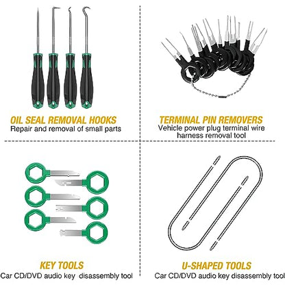 GOOACC 40Pcs Trim Removal Tool Green - color: Green