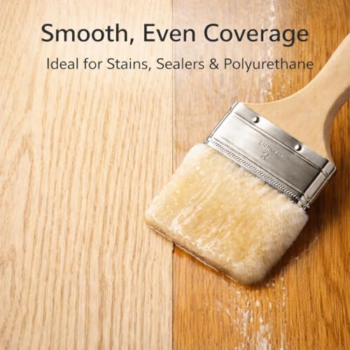 Lambskin Stain & Paint Brush - for use with All Latex and Oil Based Paints, Stains and Polyurethanes. Premium Lambskin - New and Patented Design (2 inch 3 Pack) - size: 2 inch 3 Pack