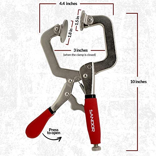 3" Metal Face Clamps for Woodworking - (Pack of 2)