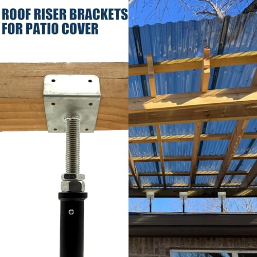 4 Pack U-Shaped Floor Jack - Adjustable Steel Beam Support for 4x2, 4x4, 4x6 Joists Heavy Duty Screw Jack with U-Head Telepost & House Jack.6-9 Inch Adjustment Range - size: 6-9