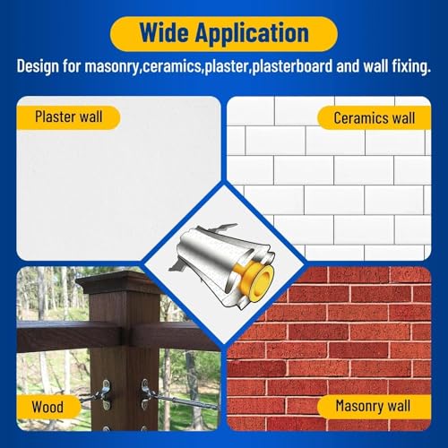 Kenbry Drywall Anchor Repair Kit,1.96' x 39.37' Patch Easy Cut for Fast Loose Anchors Fix, No Need to Redrill or Fill, Ideal for Most of Surfaces