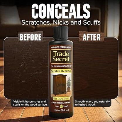 Trade Secret Wood Scratch Remover 2 Pack, Light and Dark, 8 oz, 2 Count - color: Light and Dark