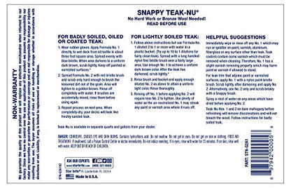 STAR BRITE Snappy Teak-Nu No 1 Restore & Renew - style: #2 Formula 1 Gallon