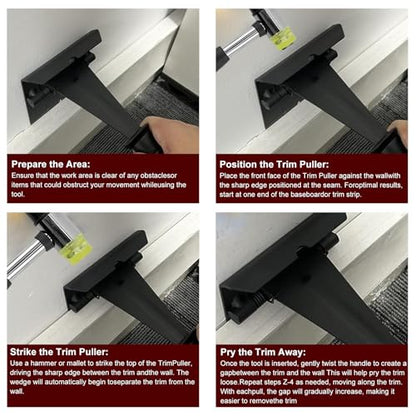 Trim Puller Kit – Baseboard & Siding Removal, Multi-Functional