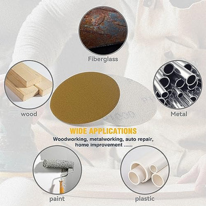 S SATC 50PCS 3 Inch Sanding Disc Hook and Loop 1000 Grit Sanding Discs for Random Orbital Sander Aluminum Oxide Orbital Sander Pad for Woodworking Automotive Metal - style: 1000Grit 50 pack