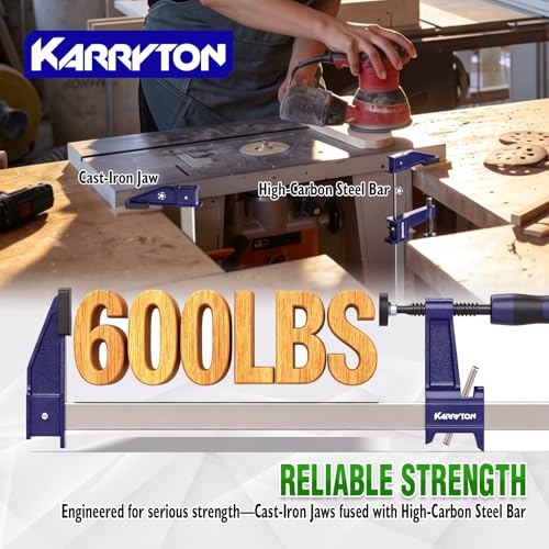 2-Pack Steel Bar Clamps 36 Inch - size: 36-IN