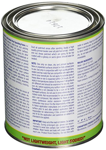 INC. 31904 Quart Spackling Paste