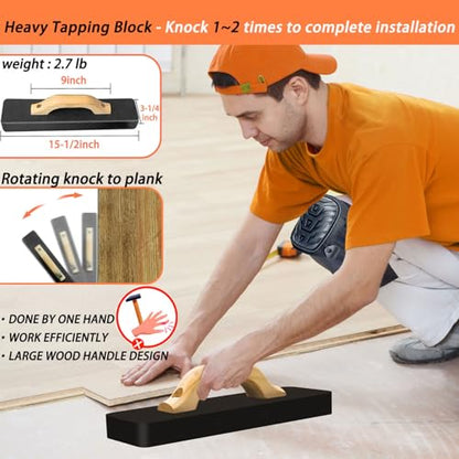 NAACOO Laminate Flooring Tools,6in1 Heavy Floor Install Kit for Vinyl Plank - size: 6 in 1 Flooring Tools