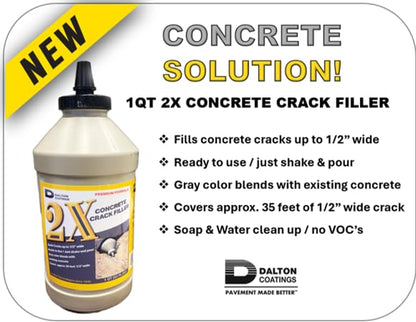 1QT 2X Concrete Crack Sealant