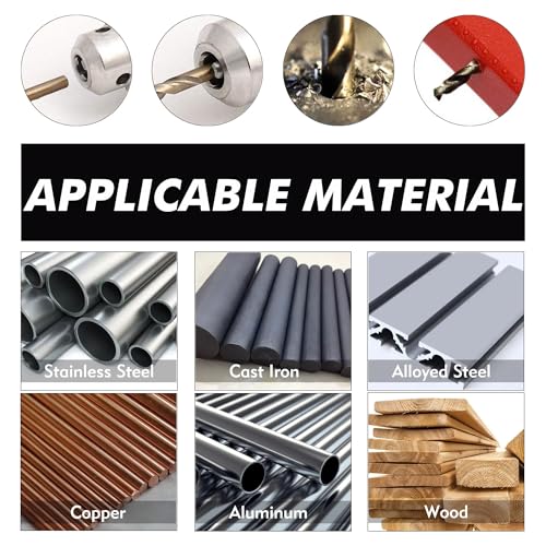GMTOOLS 21/64 inch Cobalt Drill Bits, M35 HSS, 135 Degree Tip, Jobber Length Twist Drill Bit Set for Hard Metal, Stainless Steel, Cast Iron, Wood and Plastic, with Storage Case, Pack of 3 - style: M35-21/64-3PCS
