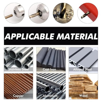 GMTOOLS 21/64 inch Cobalt Drill Bits, M35 HSS, 135 Degree Tip, Jobber Length Twist Drill Bit Set for Hard Metal, Stainless Steel, Cast Iron, Wood and Plastic, with Storage Case, Pack of 3 - style: M35-21/64-3PCS