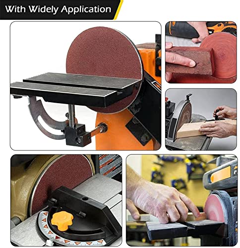 Heyiarbeit 10pcs 10" 250mm Sanding Discs 150 Grits Self Stick Adhesive Back Aluminum Oxide Sandpaper - style: 150#