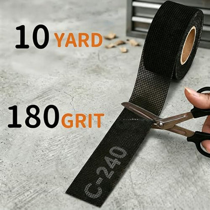 Emery Cloth Roll, 240 Grit Silicon Carbide Sanding Roll for Plumbr 10 Yards - size: 240 Grit