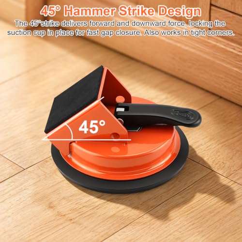 Floor Gap Fixer Tool Kit, Floor Suction Cup Tool with 45° Striking Surface