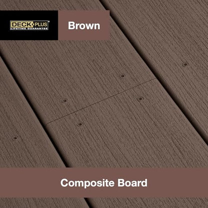 Deck Plus Brown Star-Drive Composite Deck Screws #10 x 2-1/2", 75 Pk