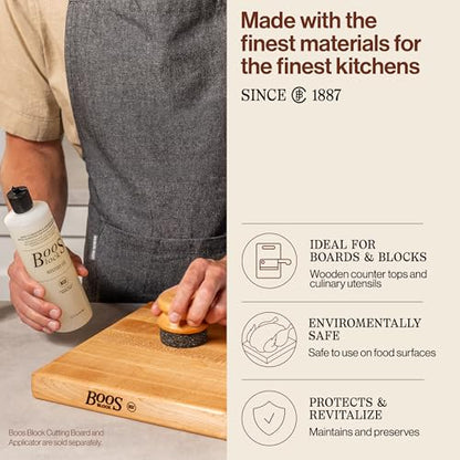 John Boos 3-Pack Mystery Oil, Food-Grade Care Set, 16 oz - All-Natural Maintenance Formula for Butcher Blocks, Cutting Boards, Wooden Countertops & Wood Culinary Utensils - style: Mystery Oil 3 Pack