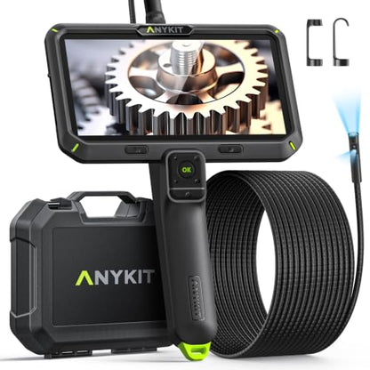 Anykit Endoscope Camera with Light, Dual Lens Endoscope 1080P