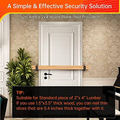 Thickened Door Barricade Bracket for 2X4 Lumber (4PCS) - color: 4 pack-PRO
